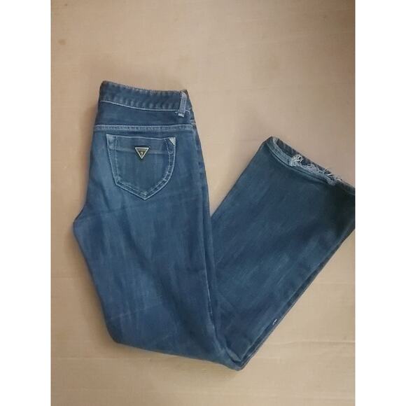 Guess Sweetheart Flare Denim Jeans Vintage 27 80s/90s Retro Classic Bohemian - Picture 1 of 9